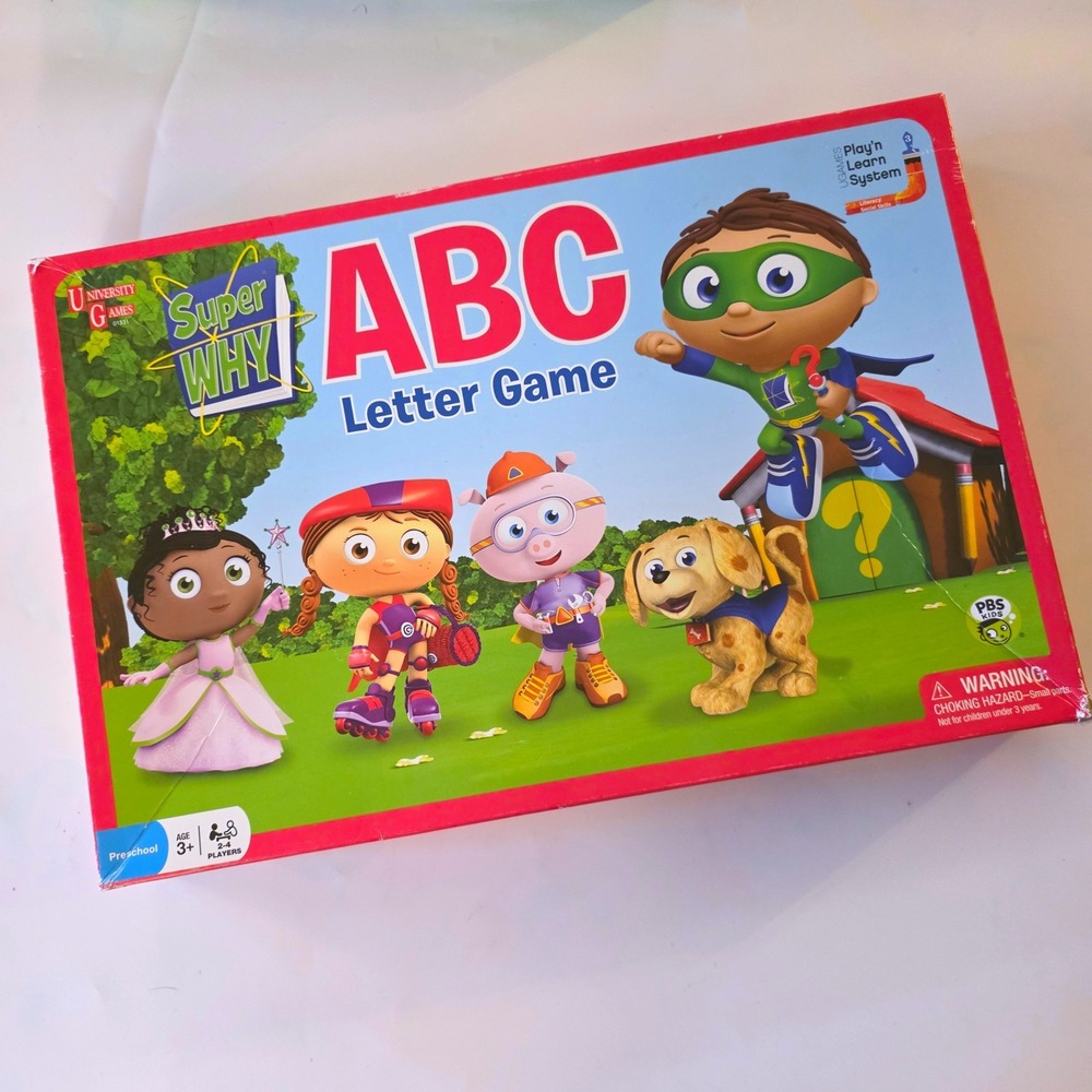 University Games Super Why ABC Letter Game Educational Preschool Kids 2009